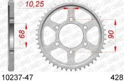 AFAM Tandwiel Achterzijde Staal 47T - 428