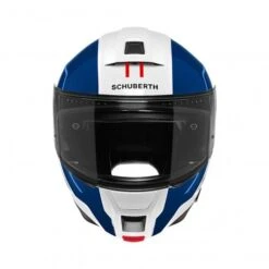 Schuberth C5 Master Motorhelm 8 Schuberth C5 Master Motorhelm -Motoraccessoires C5 master wit blauw detail 2 cae7