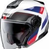 Nolan N40-5 Pivot Motorhelm -Motoraccessoires nolan n40 5 pivot wit blauw rood 0f1e
