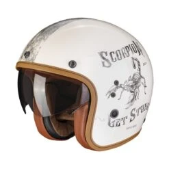 Scorpion Belfast Evo Pique Motorhelm 7 Scorpion Belfast Evo Pique Motorhelm -Motoraccessoires scorpion belfast evo pique creme noir 7090