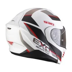 Scorpion Exo-930 Navig Motorhelm -Motoraccessoires scorpion exo 930 navig wit rood 2 83ca